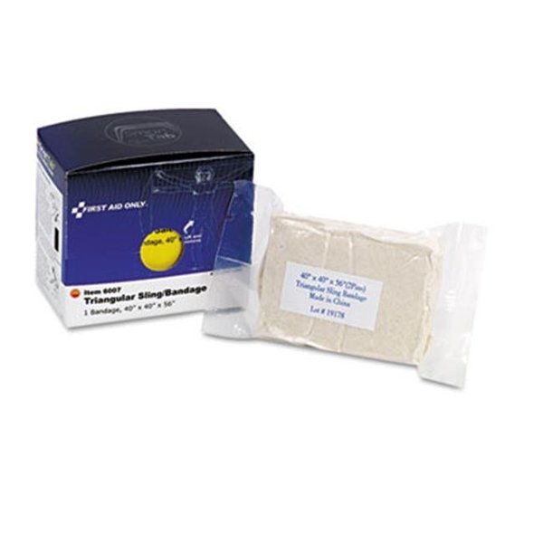 First Aid First Aid 6007 Triangular Sling-Bandage; 40 in. x 40 in. x 56 in.; 2 Safety Pins-1 Bandage-Box 6007